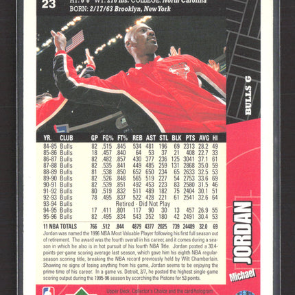 1995 Upper Deck Collector's Choice Michael Jordan #23