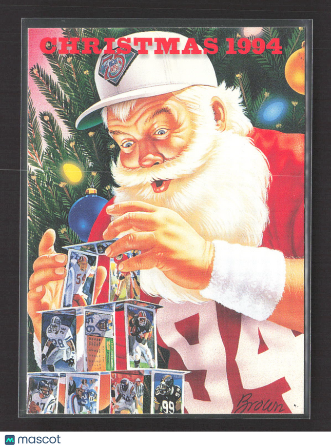 1994 Team NFL Christmas Santa Claus #N/A Checklist