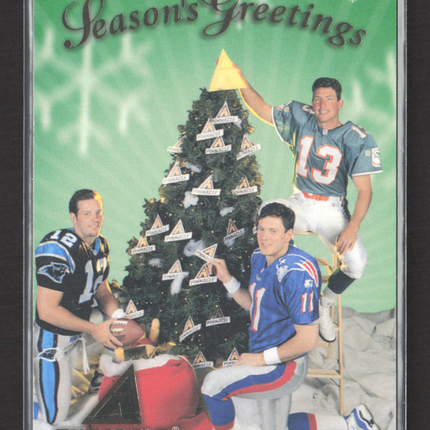 1997 Pinnacle Season's Greetings Kerry Collins Drew Bledsoe Dan Marino