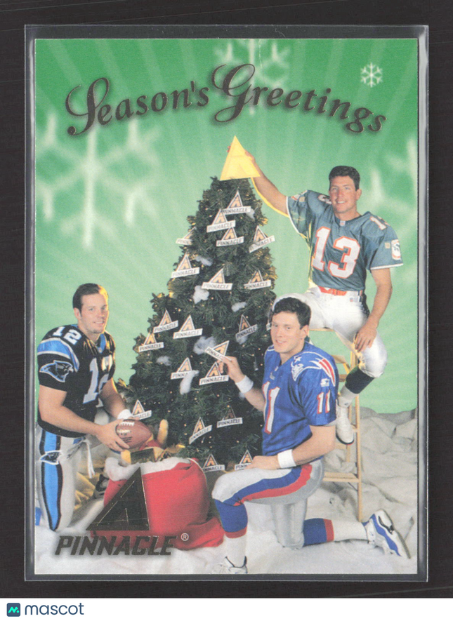 1997 Pinnacle Season's Greetings Kerry Collins Drew Bledsoe Dan Marino