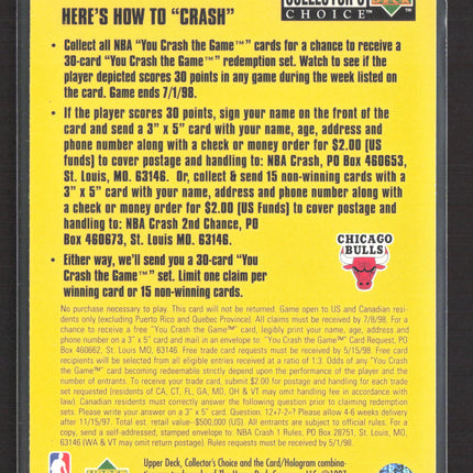 1997 Upper Deck Collector's Choice You Crash the Game Michael Jordan #C30