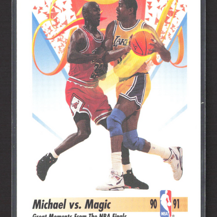 1991 SkyBox Magic Johnson Michael Jordan #333