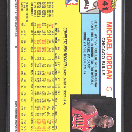 1992 Topps Michael Jordan #141