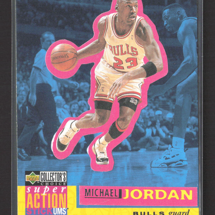 1996 Upper Deck Collector's Choice Super Action Stick-Ums Michael Jordan #B30