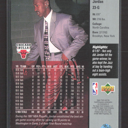 1997 Upper Deck Game Dated Michael Jordan #23-G