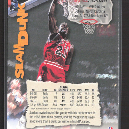 1997 Upper Deck Slam Dunk Michael Jordan #SD22