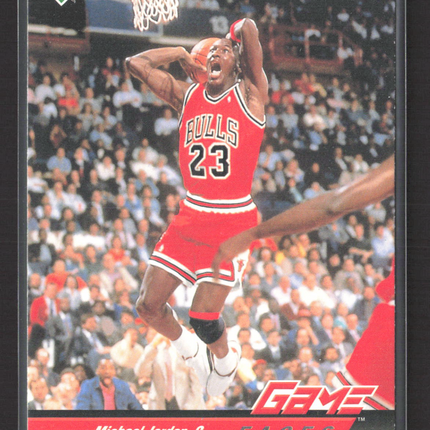 1993 Upper Deck Game Faces Michael Jordan #488