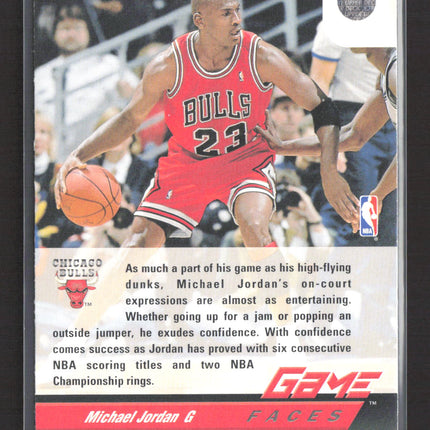 1993 Upper Deck Game Faces Michael Jordan #488