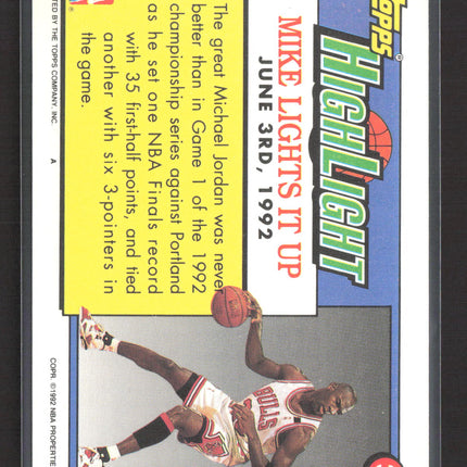 1992 Topps Highlight Michael Jordan #3