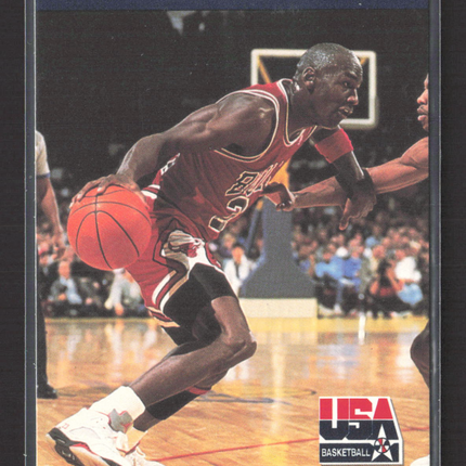 1992 SkyBox USA Basketball Magic Johnson Michael Jordan #105