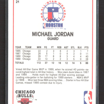 1989 NBA Hoops Michael Jordan #21