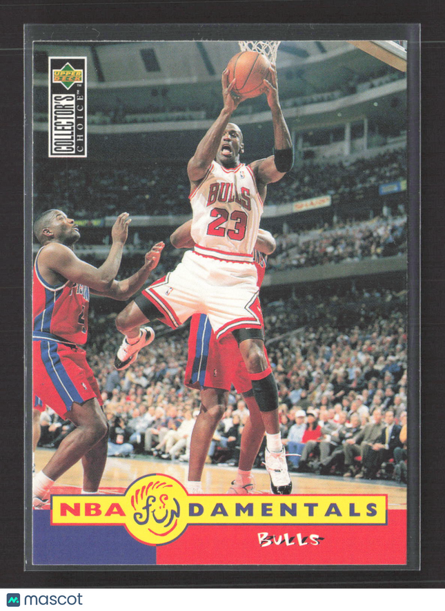 1996 Upper Deck Collector's Choice NBA Fun-damentals Michael Jordan #195