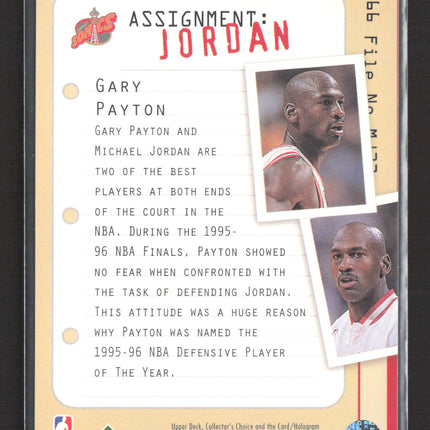 1996 Upper Deck Collector's Choice Michael Jordan Gary Payton #MJ23