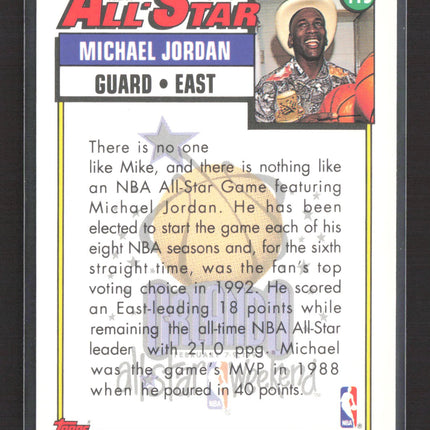 1992 Topps NBA All-Star Michael Jordan #115