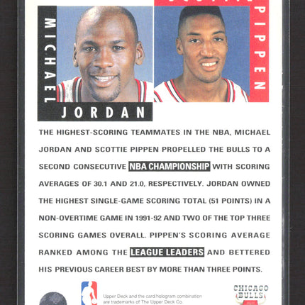 1992 Upper Deck Michael Jordan Scottie Pippen #62