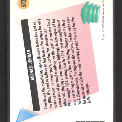 1992 SkyBox Salutes Michael Jordan #572