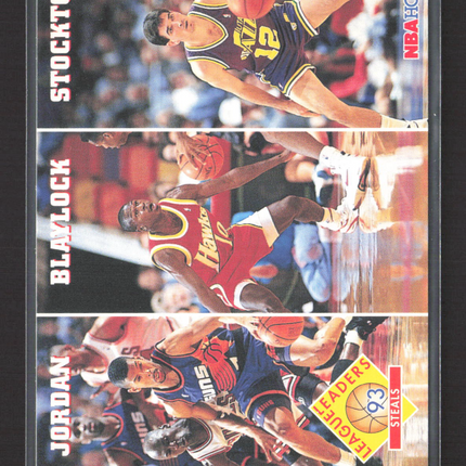 1993 SkyBox NBA Hoops John Stockton Michael Jordan Mookie Blaylock #289