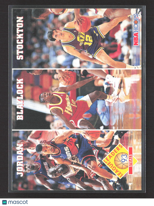 1993 SkyBox NBA Hoops John Stockton Michael Jordan Mookie Blaylock #289