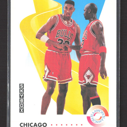 1992 SkyBox Michael Jordan Scottie Pippen #462