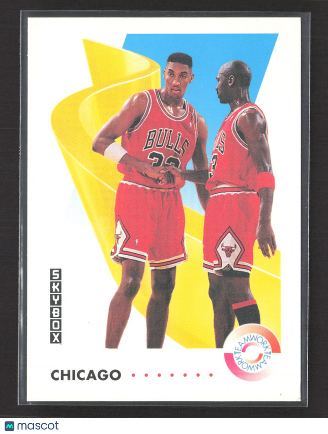 1992 SkyBox Michael Jordan Scottie Pippen #462