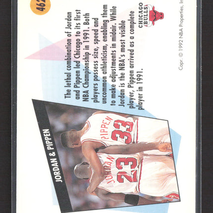 1992 SkyBox Michael Jordan Scottie Pippen #462
