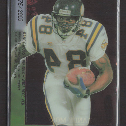 2000 Collector's Edge Masters Sentinels Randy Moss #S13