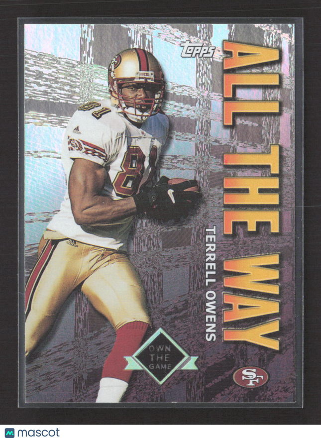 2001 Topps Own the Game Terrell Owens #AW9 All The Way