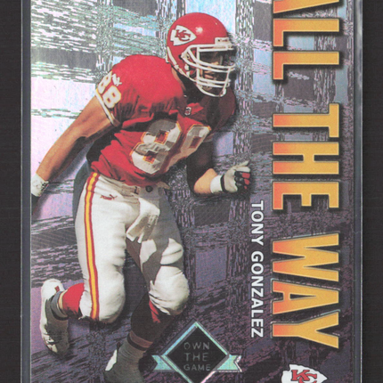 2001 Topps Own the Game Tony Gonzalez #AW10 All The Way