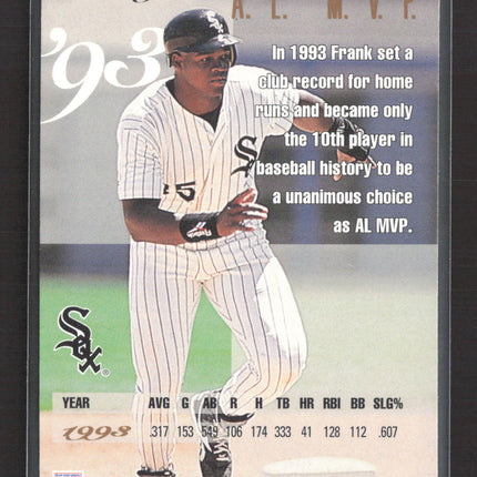 1995 Leaf Frank Thomas Season Four Frank Thomas #4 of 6