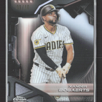 2026 Topps Chrome Black Xander Bogaerts #120 09/10 Rose Gold