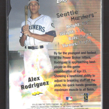 1998 Topps Power Brokers Alex Rodriguez #PB6