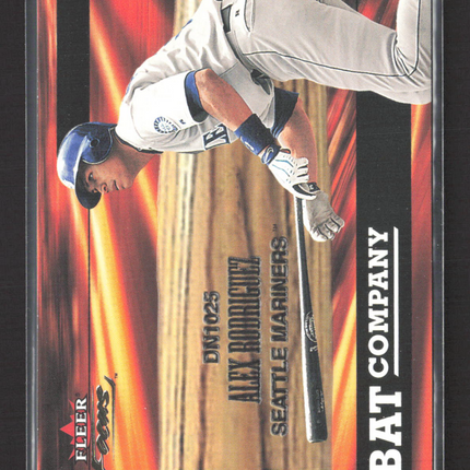 2001 Fleer Focus Bat Company Alex Rodriguez #10 of 10 BC