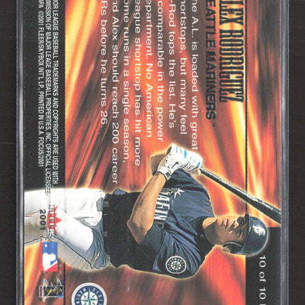 2001 Fleer Focus Bat Company Alex Rodriguez #10 of 10 BC