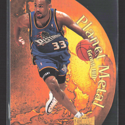 1998 SkyBox Metal Universe Planet Metal Grant Hill #4 OF 15 PM