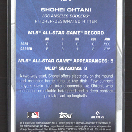 2026 Topps Perennial All-Stars Shohei Ohtani #PAS-9