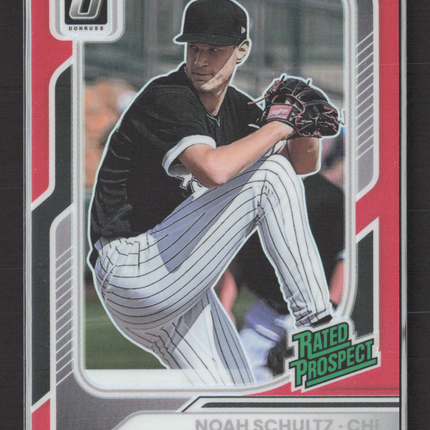2026 Panini Donruss Optic Baseball Noah Schultz #183 Red 77/99