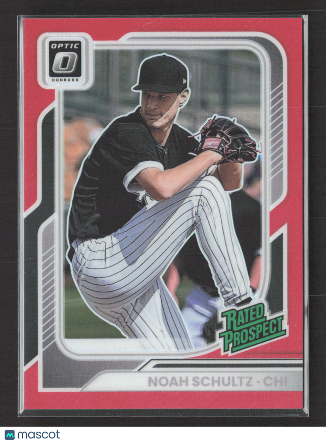 2026 Panini Donruss Optic Baseball Noah Schultz #183 Red 77/99