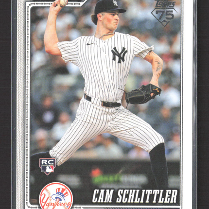 2026 Topps Series One Cam Schlittler #111 RC