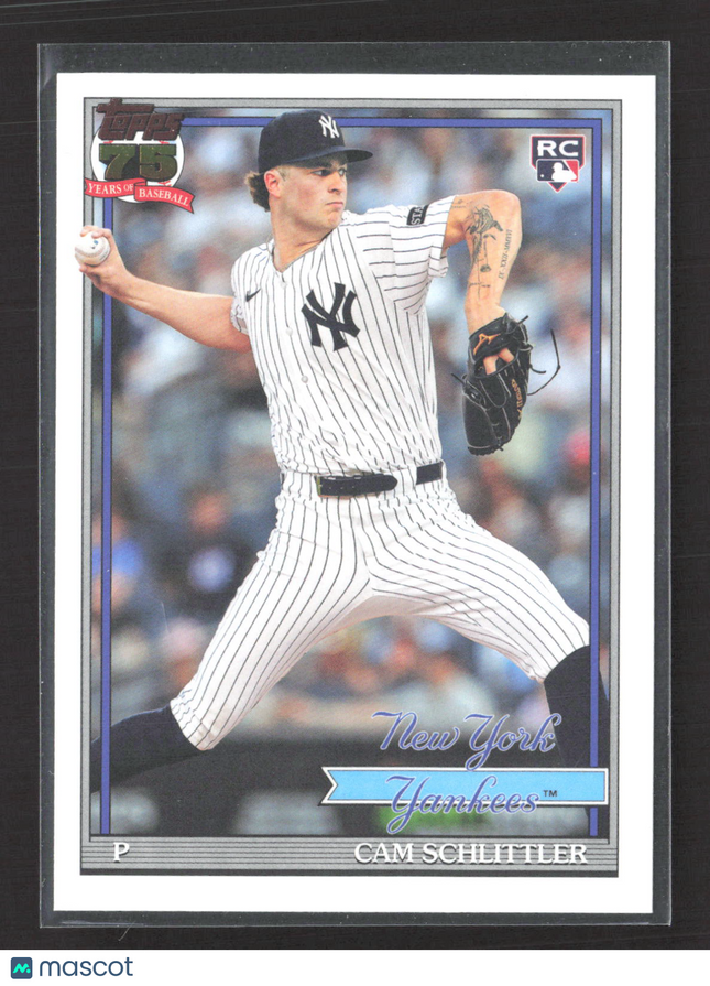 2026 Topps 1991 Design Cam Schlittler #T91-86 RC