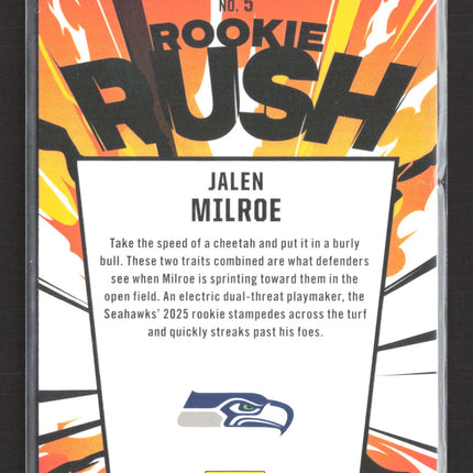 2025 Panini Rookies & Stars Rookie Rush Jalen Milroe #5 RC