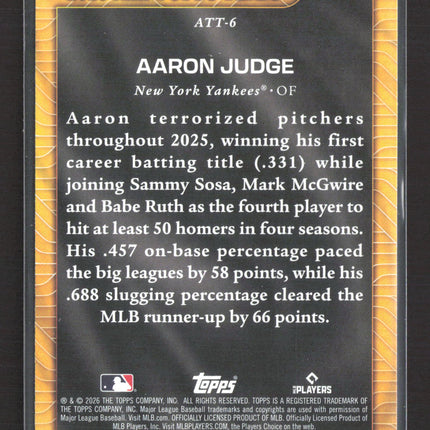 2026 Topps All Topps Team Aaron Judge #ATT-6