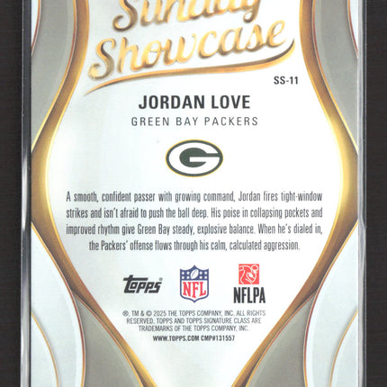 2025 Topps Composite Sunday Showcase Jordan Love #SS-11