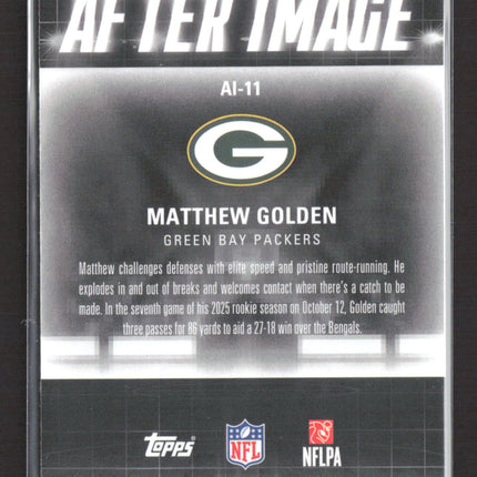 2025 Topps Composite After Image Matthew Golden #AI-11 RC