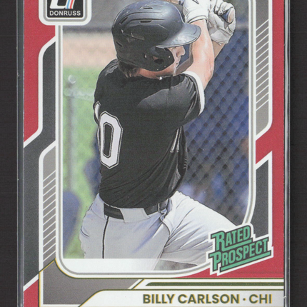 2026 Donruss Baseball Billy Carlson #197 Red 107/250