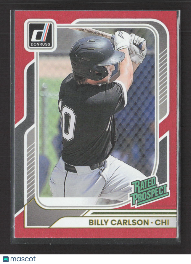 2026 Donruss Baseball Billy Carlson #197 Red 107/250