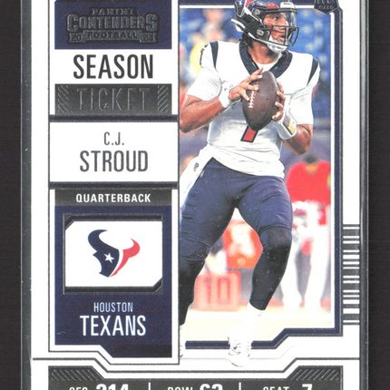 2023 Panini Contenders Football Season Ticket C.J. Stroud #40 RC
