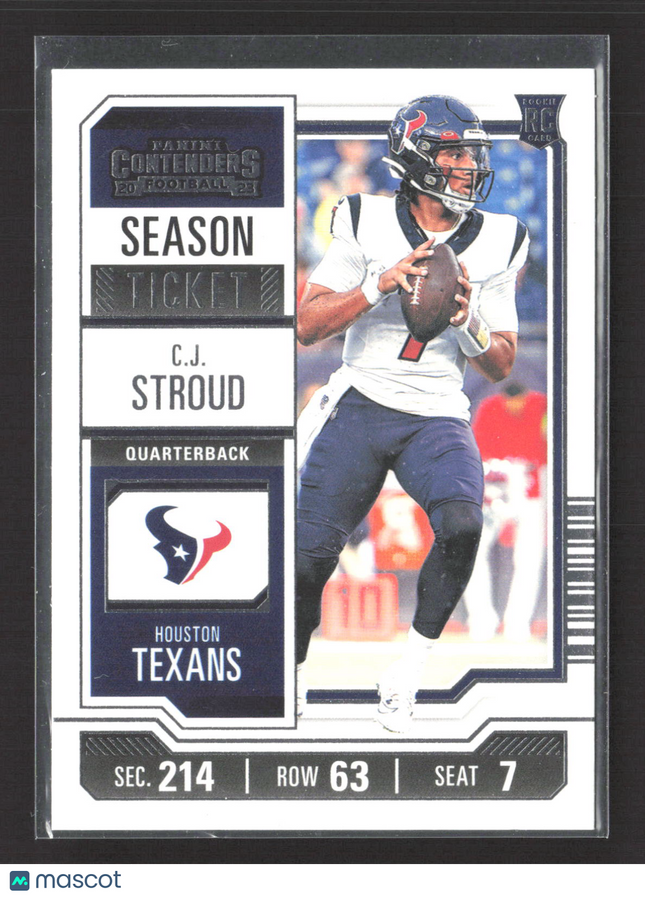 2023 Panini Contenders Football Season Ticket C.J. Stroud #40 RC