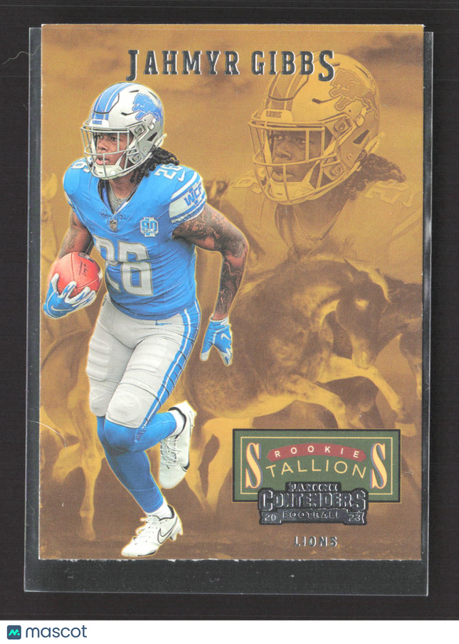 2023 Panini Contenders Football Rookie Stallions Jahmyr Gibbs #13