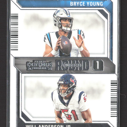 2023 Panini Contenders Football Round Numbers Bryce Young Will Anderson #No. 2
