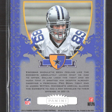 2013 Panini Rookies & Stars Crusade Gavin Escobar #9 Blue/Gold RC